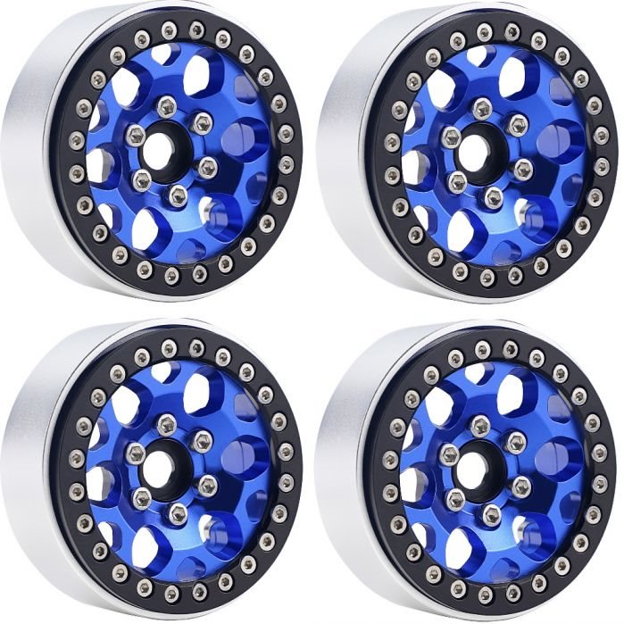 4pcs 1.9 Metal Wheels Hub Suitable For 1/10 RC Crawler Car Axial
