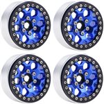 B3 Aluminum 1.9 Beadlock Wheels 9Mm Hubs, Blue, For 1/10 Rock Cr