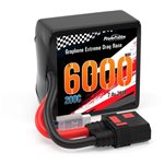 2S 6000Mah 200C Drag Lipo Battery Pack 2S4p W/8Awg Wire Qs8 Plug