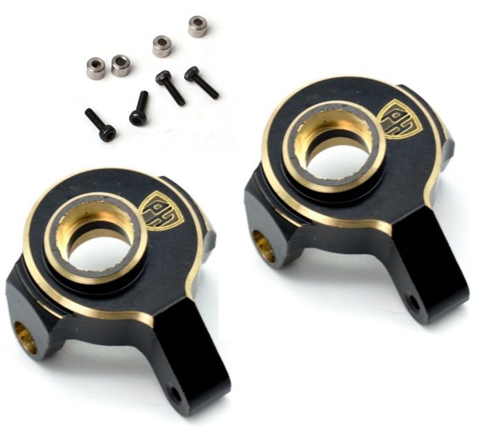 Power Hobby Brass Front Steering Knuckles Upgrade Parts, For Axial