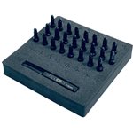 Bullet Wheel Lugs, Black Chrome, M2 Studs, With Tool, 24Pcs