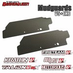 BasherQueen Carbon Fiber Rear Mudguards 2mm Arrma Kraton/Talion/Outcast/Noto