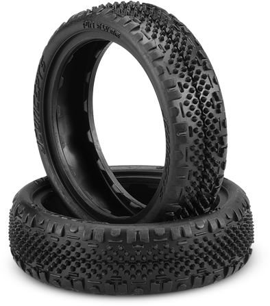 JConcepts 3136-010 2.2 Pin Downs Buggy Rear Tires (Pink) W/ Inserts...