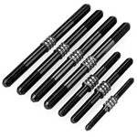 Fin Titanium Turnbuckle Set, Stealth Black, 7Pcs, Fits Tekno Nb4