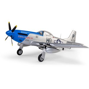 E-Flite P-51D Mustang 1.2m BNF Basic with AS3X and SAFE Select “Cripes A