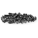 B6.4 Titanium Top Hat Screw Set, Upper, Black, 70Pc
