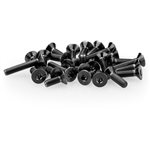B6.4 Titanium Screw Set, Lower, Black, 26Pc