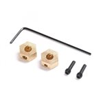 Hex Hub, Brass (2): SCX24, AX24