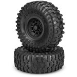 Tusk 2.9" Tires Pre-Mounted On Hazard Wheels, Green Compound, Fi