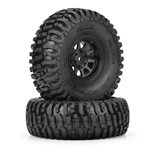 1/10 Fossil Font/Rear 1.9" Crawler Tires MTD 12mm Black Kodiak (
