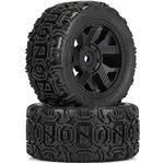 1/6 Warthog F/R 5.7" Monster Truck Tires MTD 24mm Black Ripper (