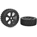 Asuga Xlr Off-Road Low Profile Tires Glued On Black 1 Pair