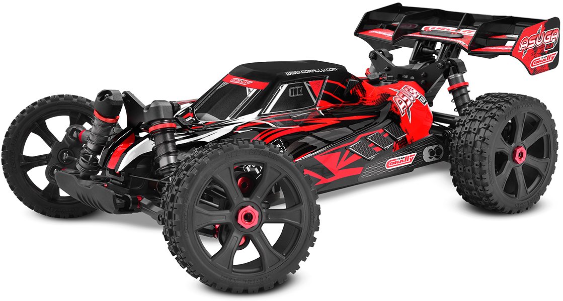 Team Corally Asuga Xlr 6S Rtr Racing Buggy - Red, Large Scale