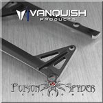 Poison Spyder JK LED Light Bar Mount Black Anodized