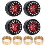 Injora 1.0 12-Spokes Beadlock Aluminum Wheel Rims for 1/24 RC Crawlers