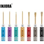 Injora 7 Colors Short Handle Hex Screwdriver Nut Driver Tool Kit For 1/