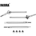 Injora +2mm Thread Extended Stainless Steel Front Rear Axle Shafts for