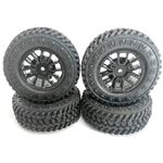 60Mm Sipe Tire Mounted On U-Factor 1.3" Beadlock Wheel Fits Tetr