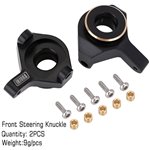 Injora 2pcs 9g/pcs Black Brass Front Steering Knuckles Counter Weights