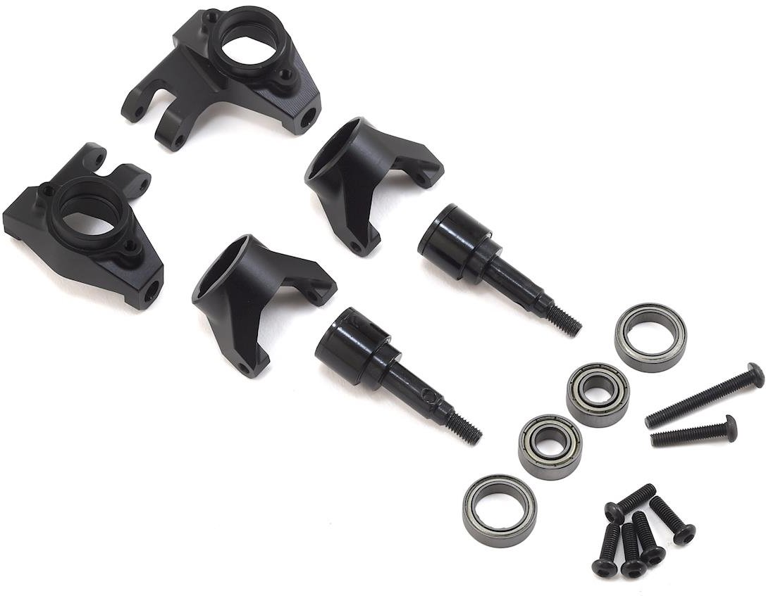 SSD RC TRX-4 Front Axle Portal Delete Kit (Black)