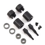 SSD RC TRX-4 Rear Axle Portal Delete Kit (Black)