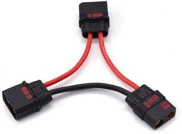 Power Hobby Qs8 Male To Female Series Harness 8Awg
