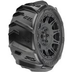 1/6 Dumont Sand/Snow Front/Rear 5.7” Tires Mounted on Raid 8x48