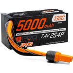7.4V 5000mAh 2S 130C Smart No Prep Drag LiPo Battery: IC5