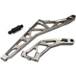 Billet Machined Rear Chassis Braces (2): Losi DBXL-E 2.0