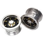 Billet Machined 8 Spoke Alloy Wheels (2): Axial SCX6