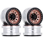 Injora 2/4PCS 2.9 CNC Aluminum Beadlock Wheel Hub Rim for 1/6 SCX6