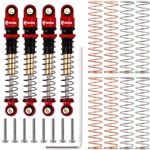 Injora 43mm Aluminum Threaded Double Barrel Shocks Dampers for Axial SC