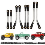 Injora 8PCS Stainless Steel High Clearance 4 Links Set for Axial SCX24