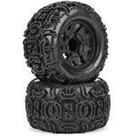 1/10 Warthog F/R 2.8" Monster Truck Tires MTD 12mm Black Ripper