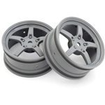 Kyosho Fazer 5-Spoke Racing Wheel (Grey) (2) w/12mm Hex