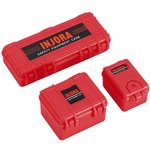 Injora 3pcs Mini Storage Box Equipment Case Scale Accessory for 1/18 1/