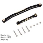 Injora Black Coating Brass Steering Links for SCX24 AX24