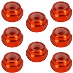Injora 8PCS M2 Wheel Lock Nuts Flange Nuts for SCX24