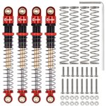 Injora 51mm Aluminum Long Travel Threaded Double Barrel Shocks for Axia