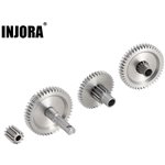 Injora Stainless Steel 40.3:1 Low Range Transmission Gear Set for 1/18