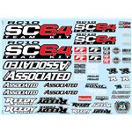 Rc10sc6.4 Decal Sheet