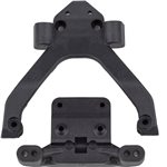 Rc10b6.4 Ft Front Top Plate And Ballstud Mount, Angled, Carbon