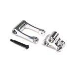 Losi Aluminum Knuckle & Pull Rod, Silver: Promoto-MX