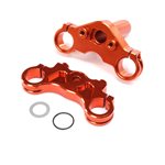 Aluminum Triple Clamp Set, Orange: Promoto-MX