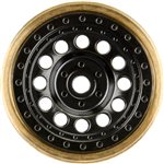1/24 Rock Shooter Brass F/R 1.0" 7mm Crawler Wheels (2) Black