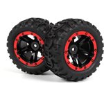 Slyder Mt Wheels/Tires Assembled (Black/Red)