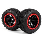 Slyder St Wheels/Tires Assembled (Black/Red)