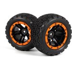 Slyder St Wheels/Tires Assembled (Black/Orange)
