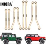 Injora 42g Brass High Clearance Chassis Links Set for 1/18 TRX4M (4M-40