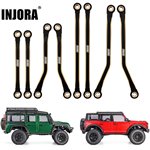 Injora Black Brass High Clearance Chassis Links Set for 1/18 TRX4M (4M-